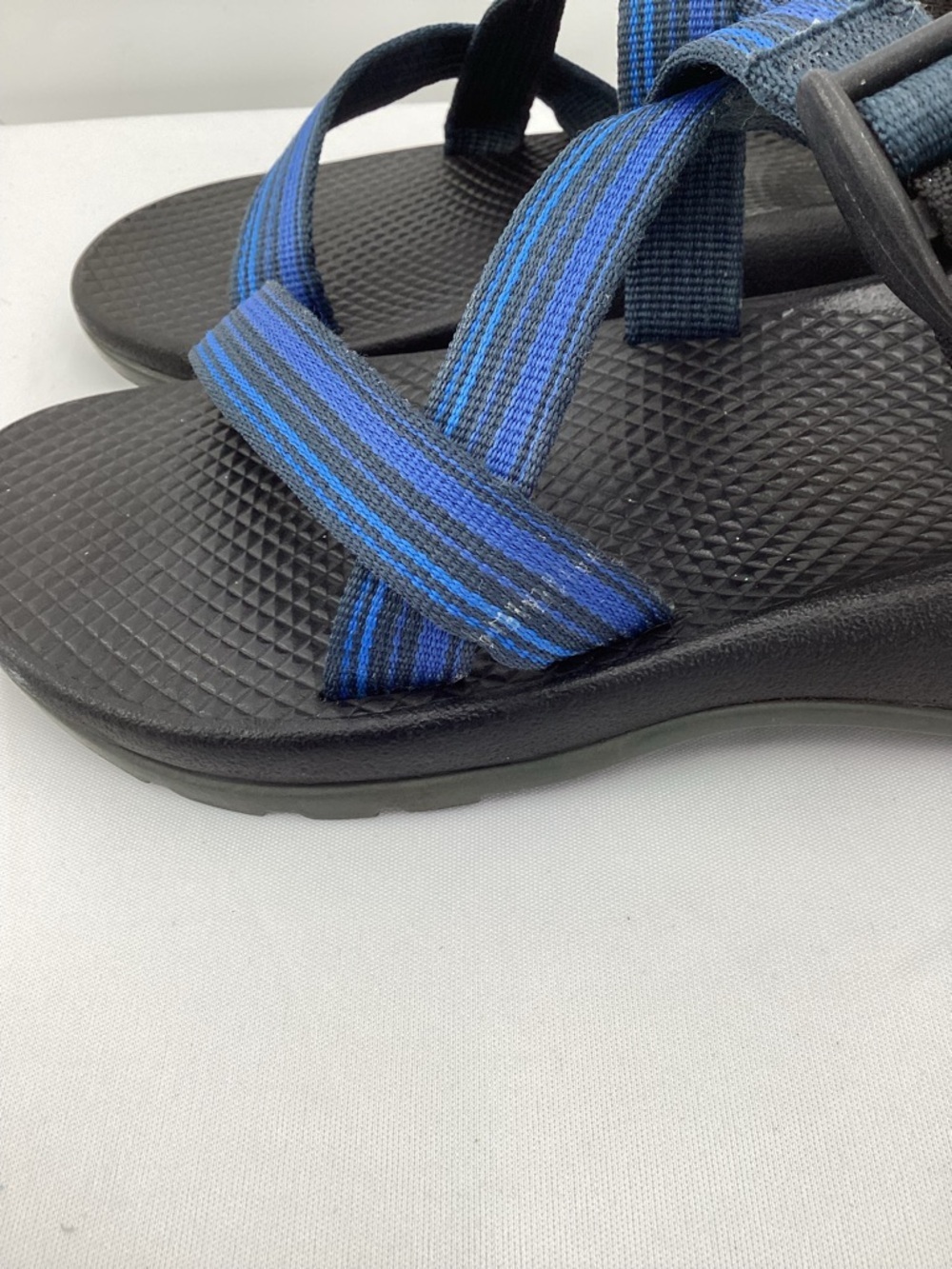 Chaco Black Outdoor Sandal with Blue Accent Strap - Picture 6 of 12